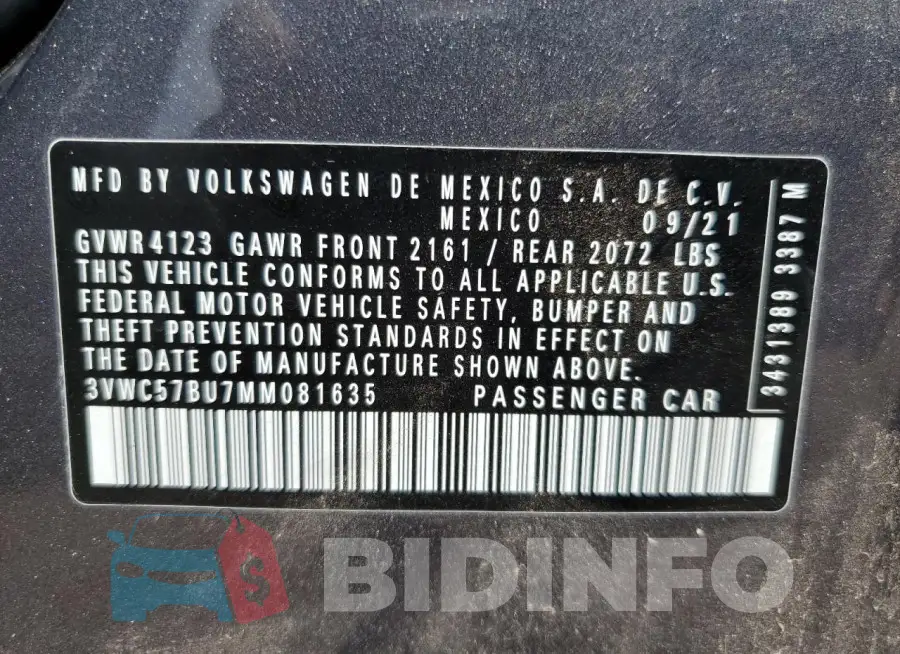 3VWC57BU7MM081635 Photo# 13