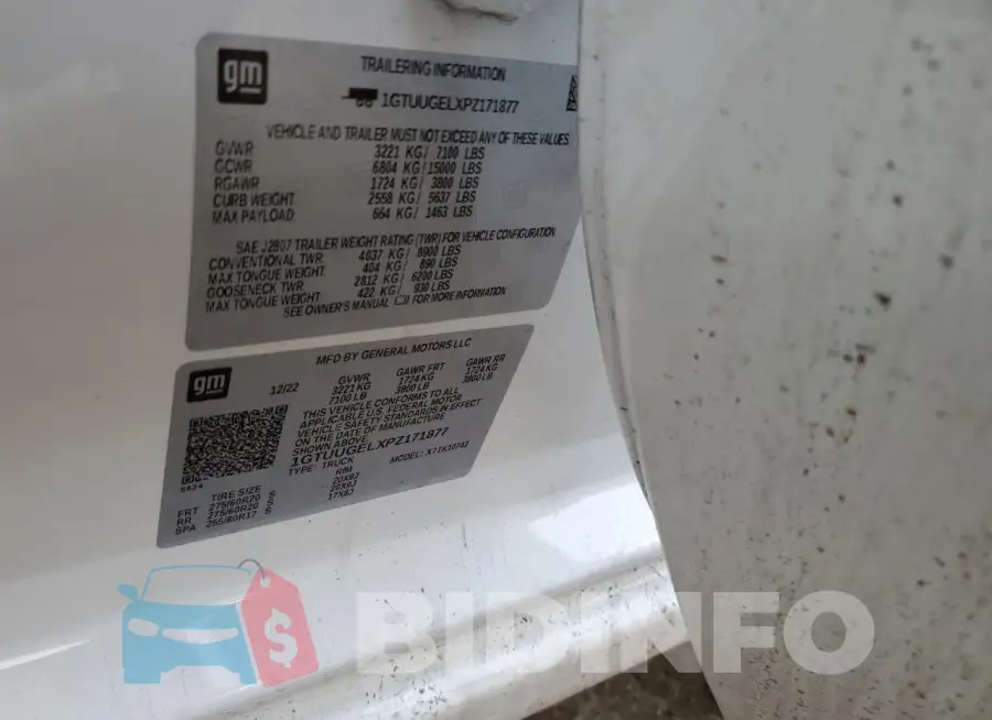 1GTUUGELXPZ171877 Photo# 12
