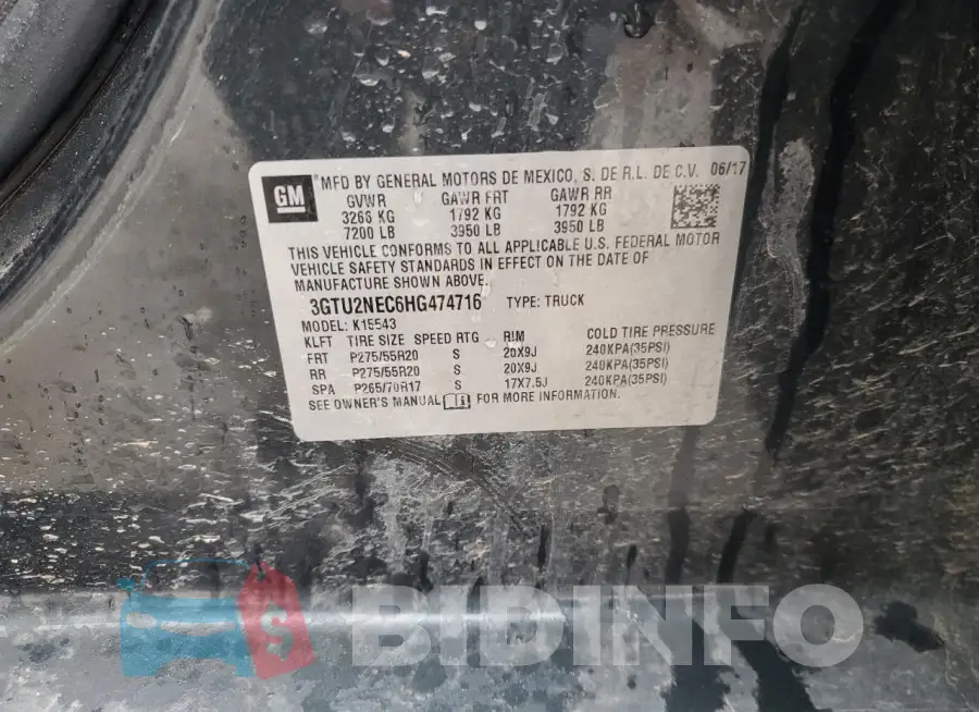 3GTU2NEC6HG474716 Photo# 12