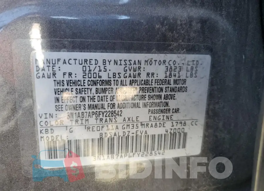 3N1AB7AP6FY228542 Photo# 12