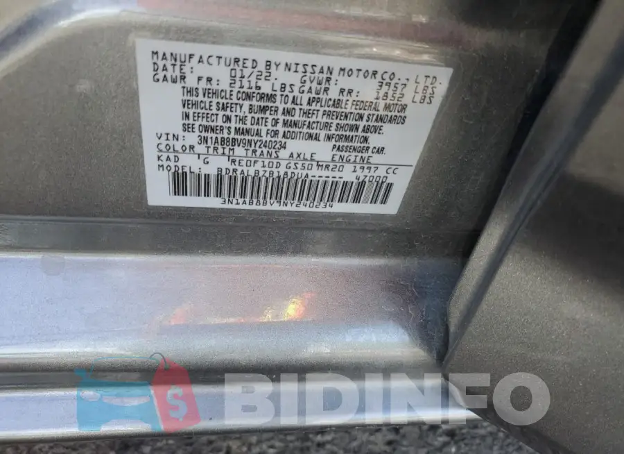 3N1AB8BV9NY240234 Photo# 12
