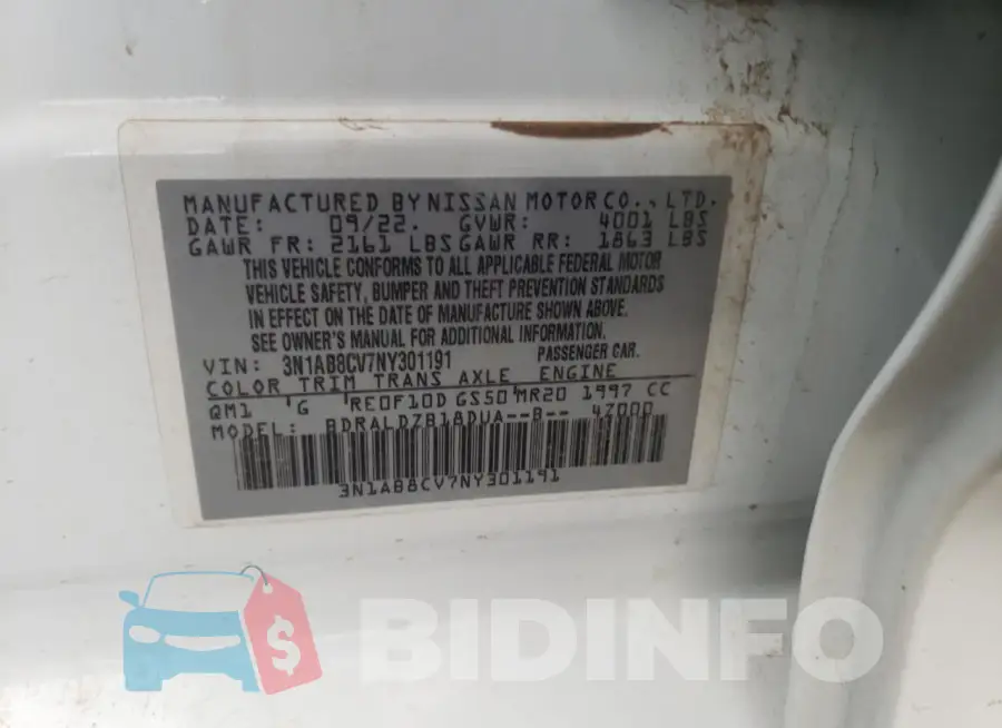 3N1AB8CV7NY301191 Photo# 12
