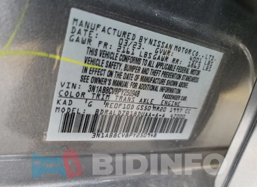 3N1AB8CV8PY250948 Photo# 12