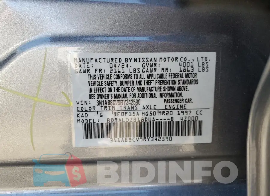 3N1AB8CV9RY342590 Photo# 12