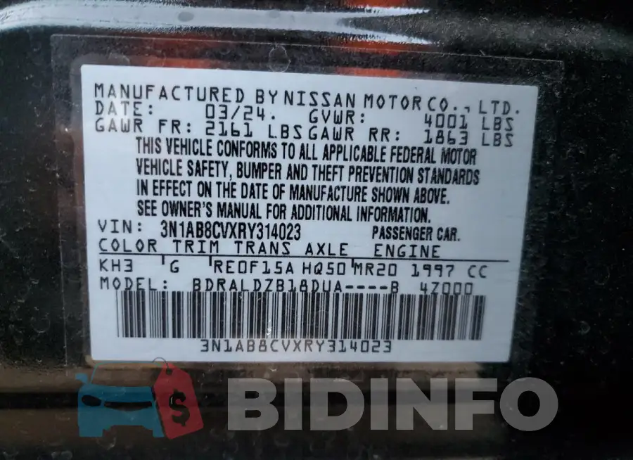 3N1AB8CVXRY314023 Photo# 13