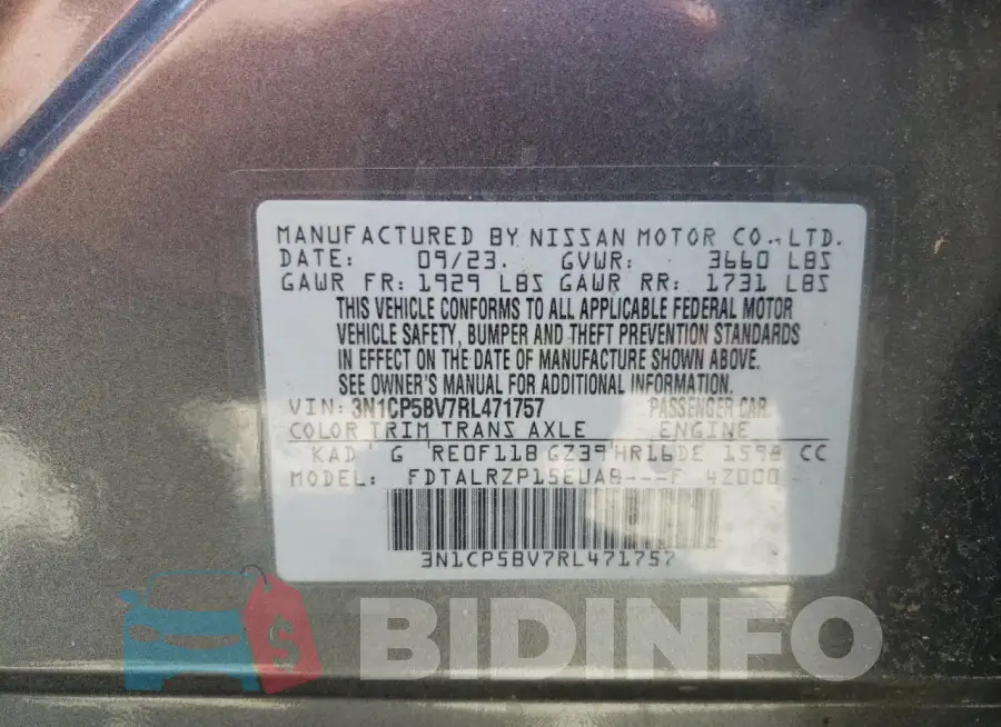 3N1CP5BV7RL471757 Photo# 12