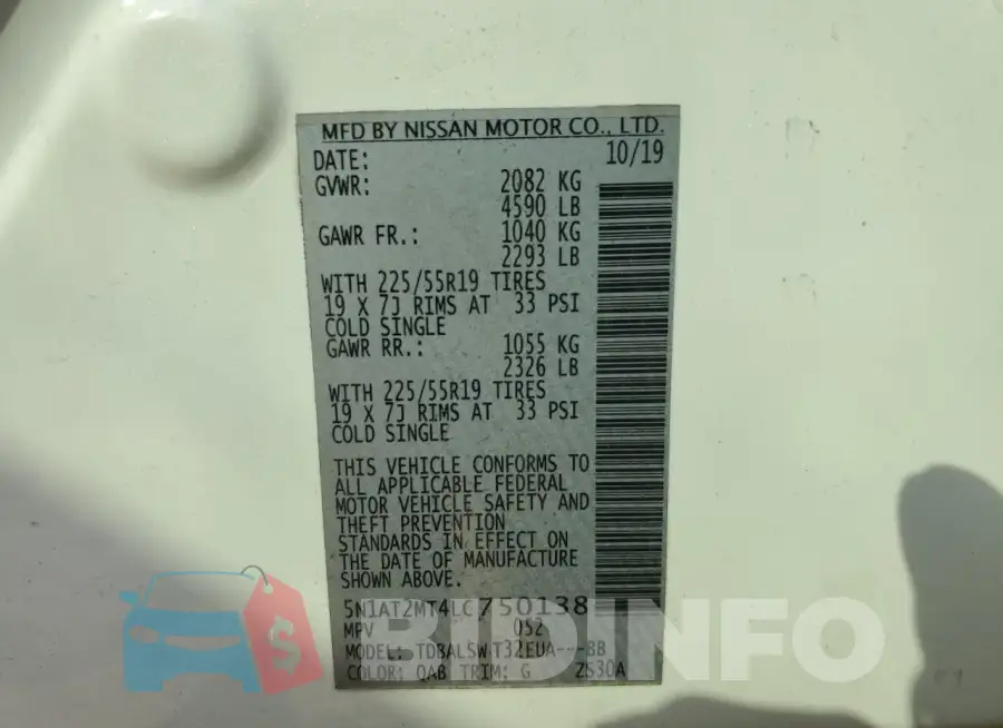 5N1AT2MT4LC750138 Photo# 14