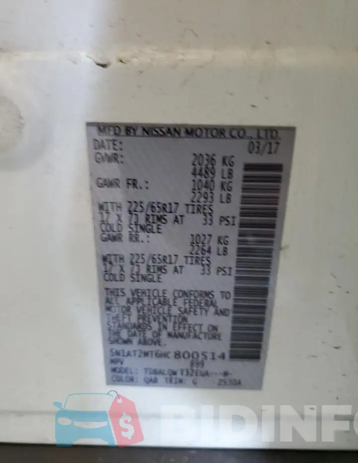5N1AT2MT6HC800514 Photo# 12