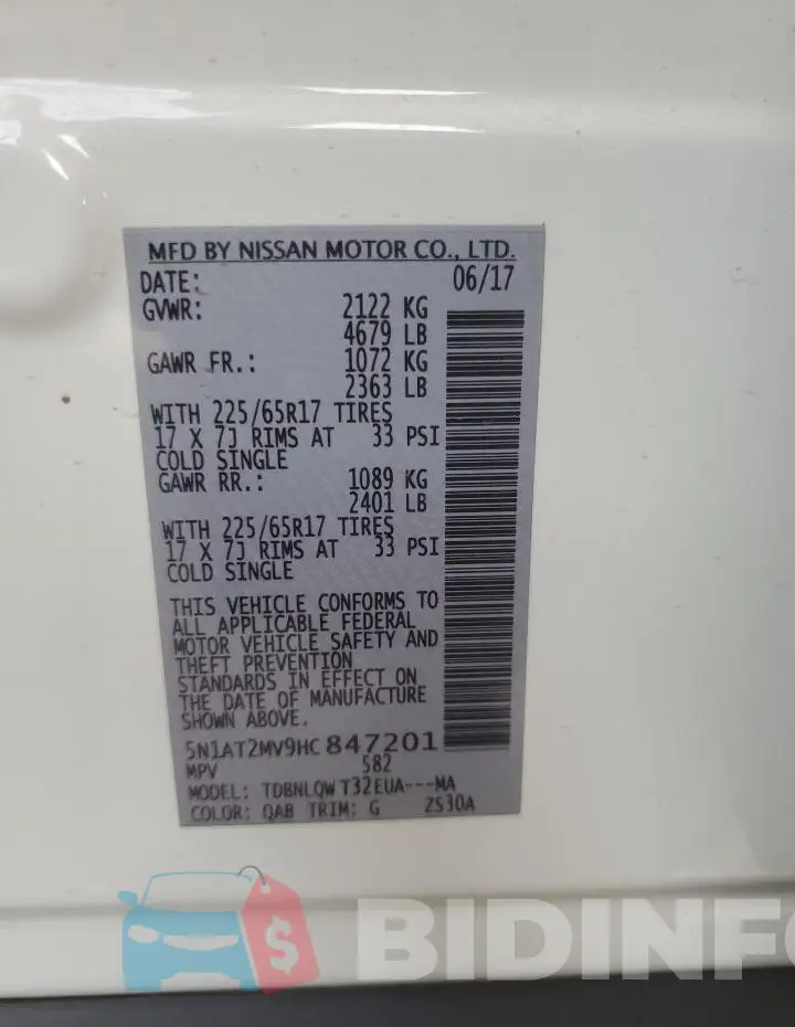 5N1AT2MV9HC847201 Photo# 14