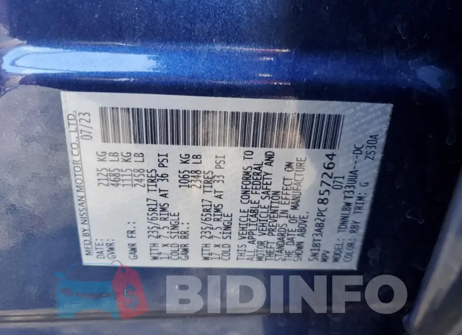 5N1BT3AB2PC857264 Photo# 14