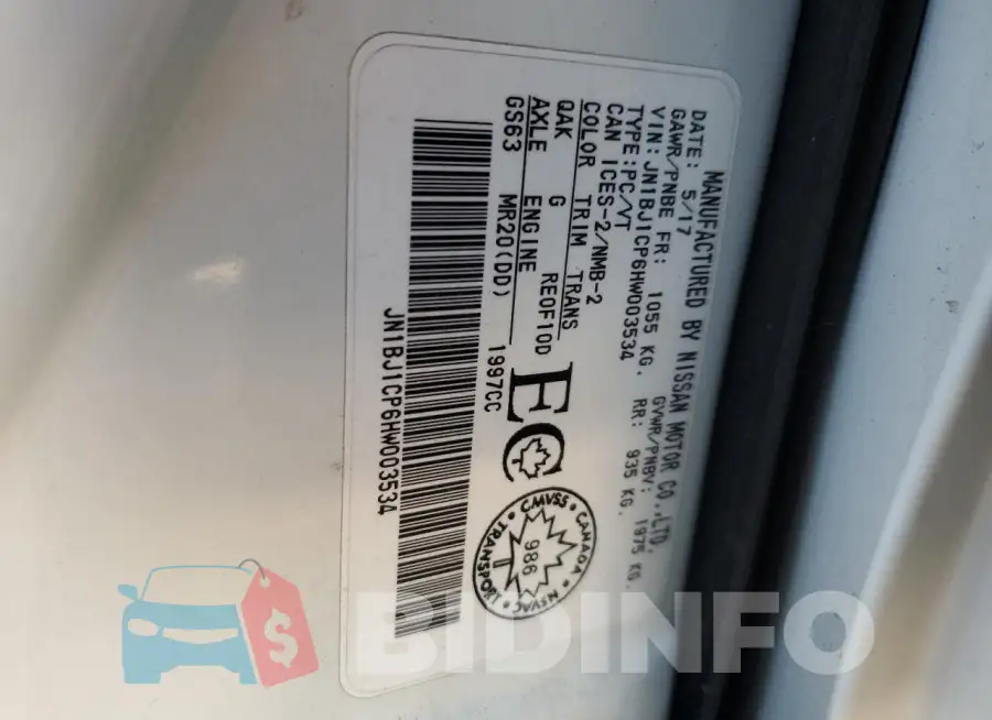 JN1BJ1CP6HW003534 Photo# 12