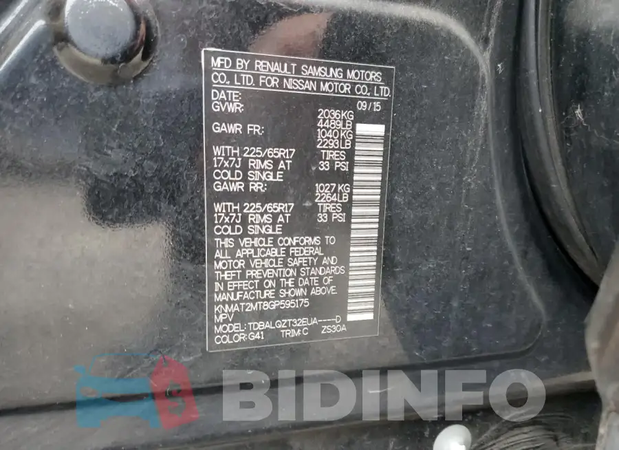KNMAT2MT8GP595175 Photo# 13