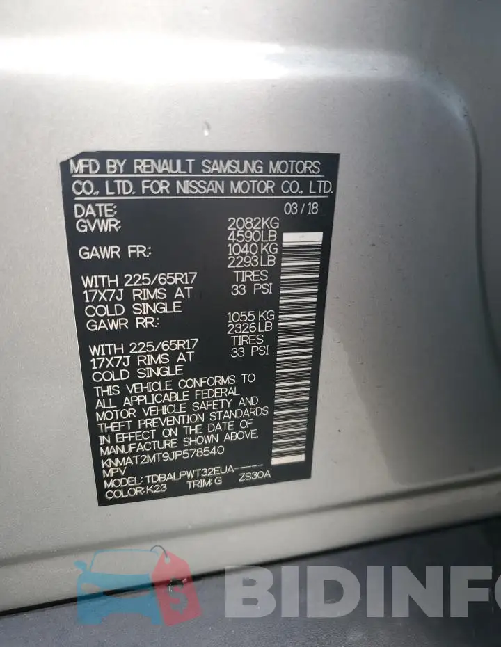 KNMAT2MT9JP578540 Photo# 12