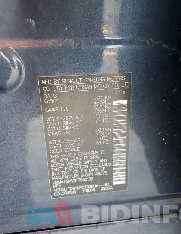 KNMAT2MV1FP562132 Photo# 12