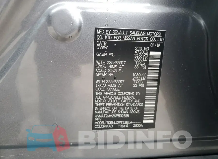 KNMAT2MV2KP532518 Photo# 13