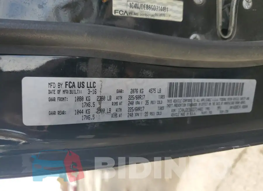 1C4NJDEB6GD714481 Photo# 13