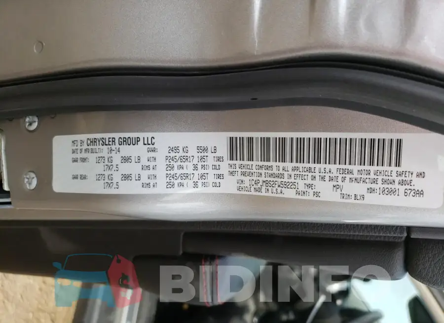 1C4PJMBS2FW592251 Photo# 13