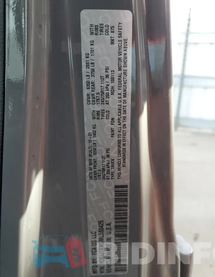 1C6JJTAM5ML580426 Photo# 13