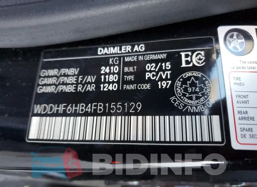WDDHF6HB4FB155129 Photo# 12