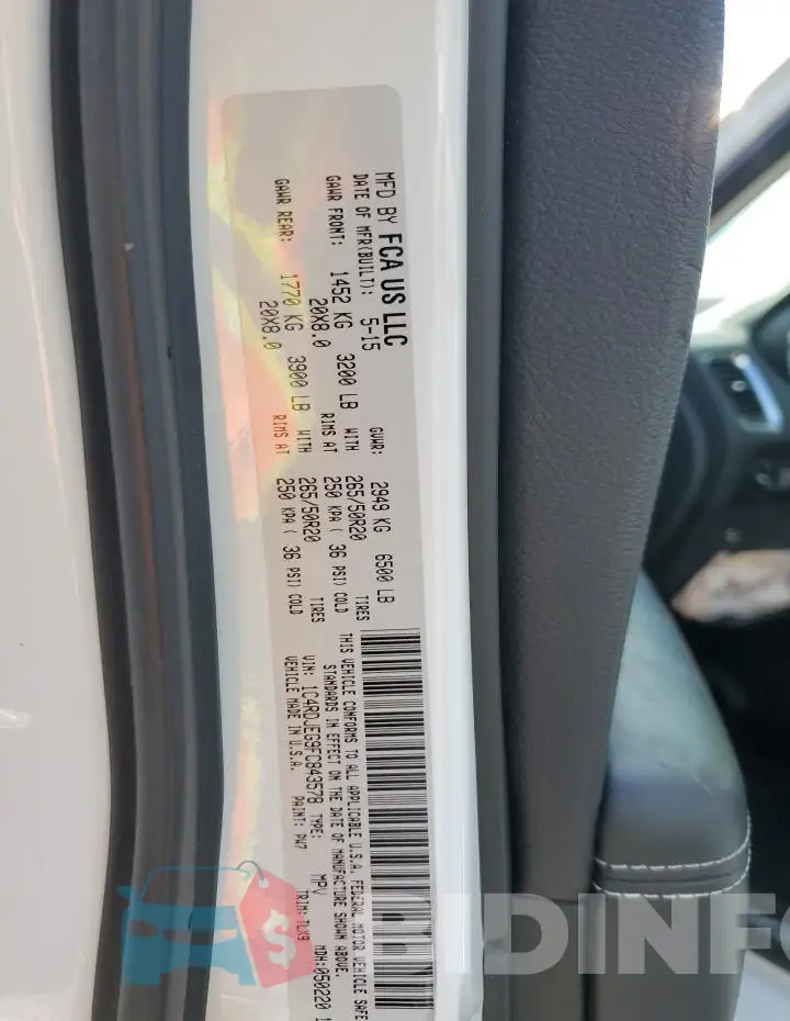 1C4RDJEG9FC843578 Photo# 13