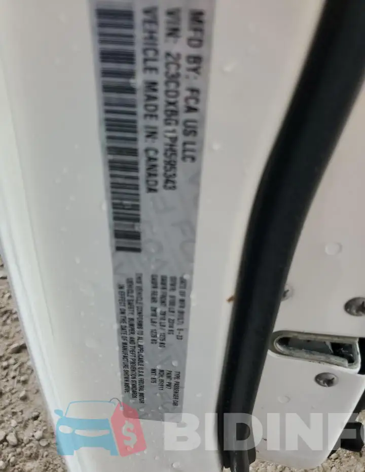2C3CDXBG1PH595343 Photo# 12