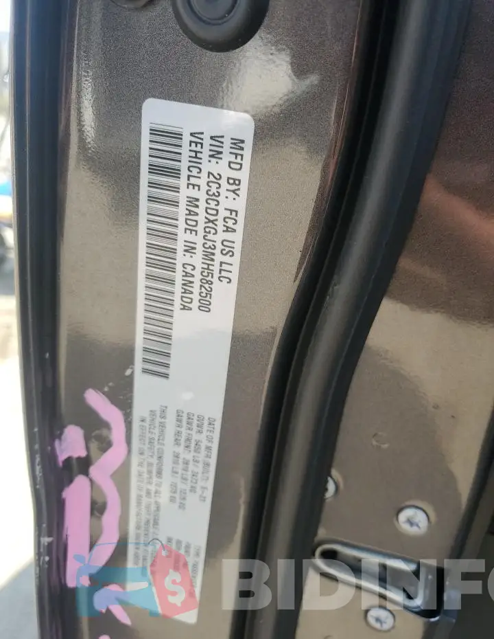 2C3CDXGJ3MH582500 Photo# 12