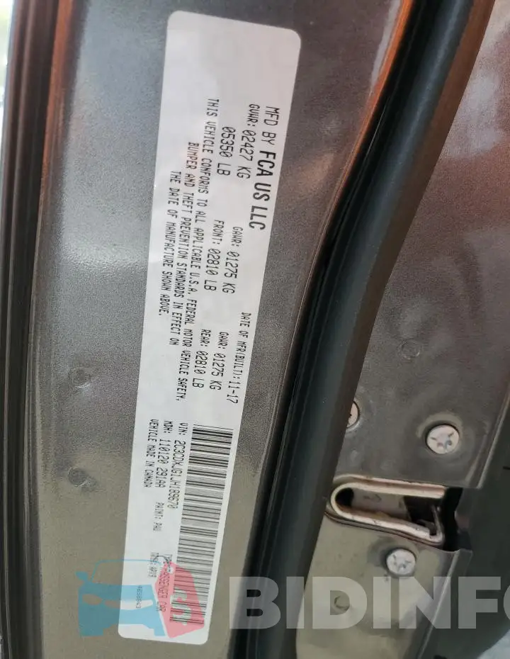 2C3CDXJG1JH189670 Photo# 12