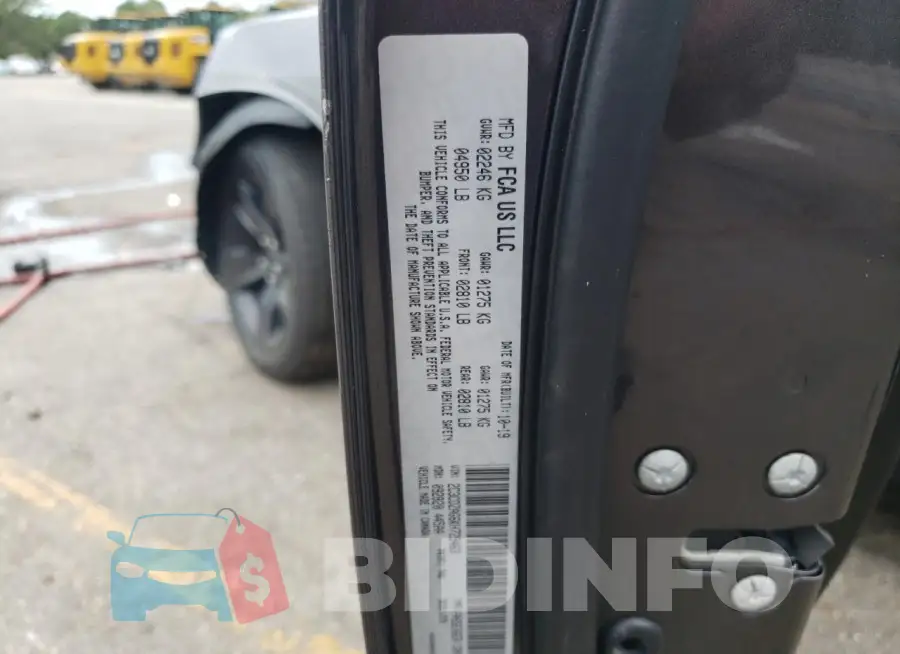 2C3CDZAG6KH729463 Photo# 12