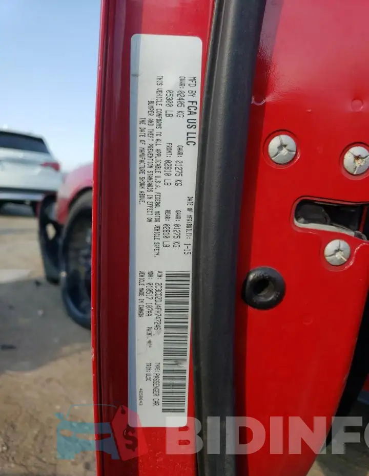 2C3CDZDJ4FH747246 Photo# 12