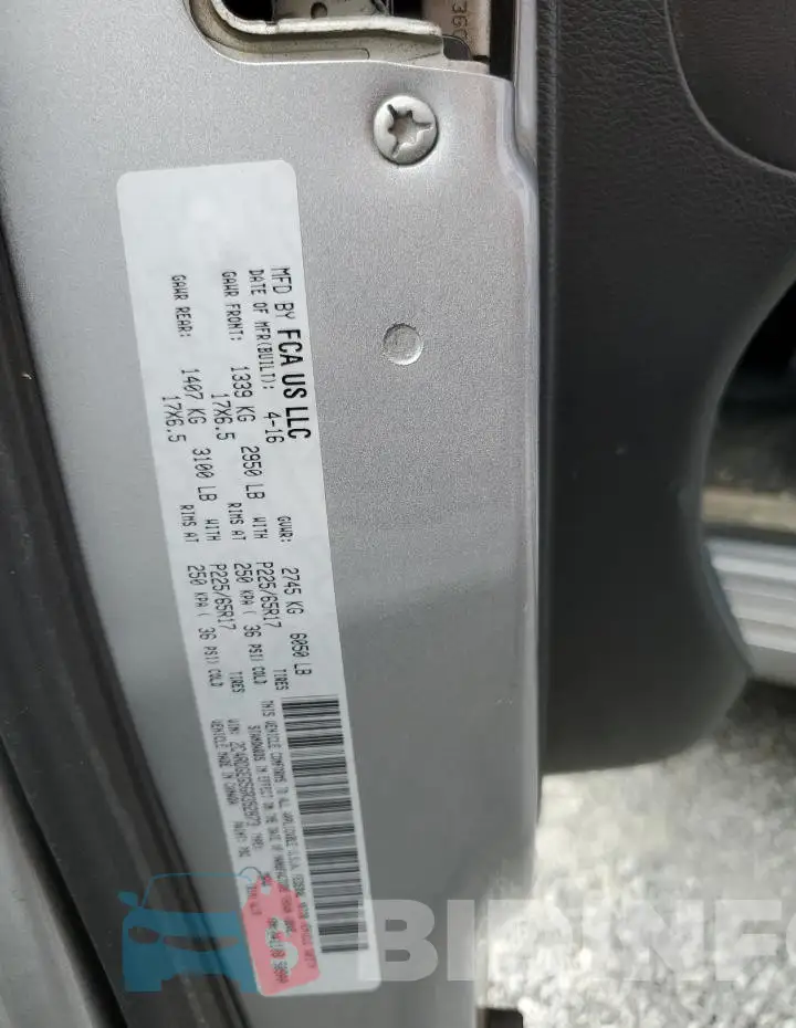 2C4RDGEG5GR352873 Photo# 13