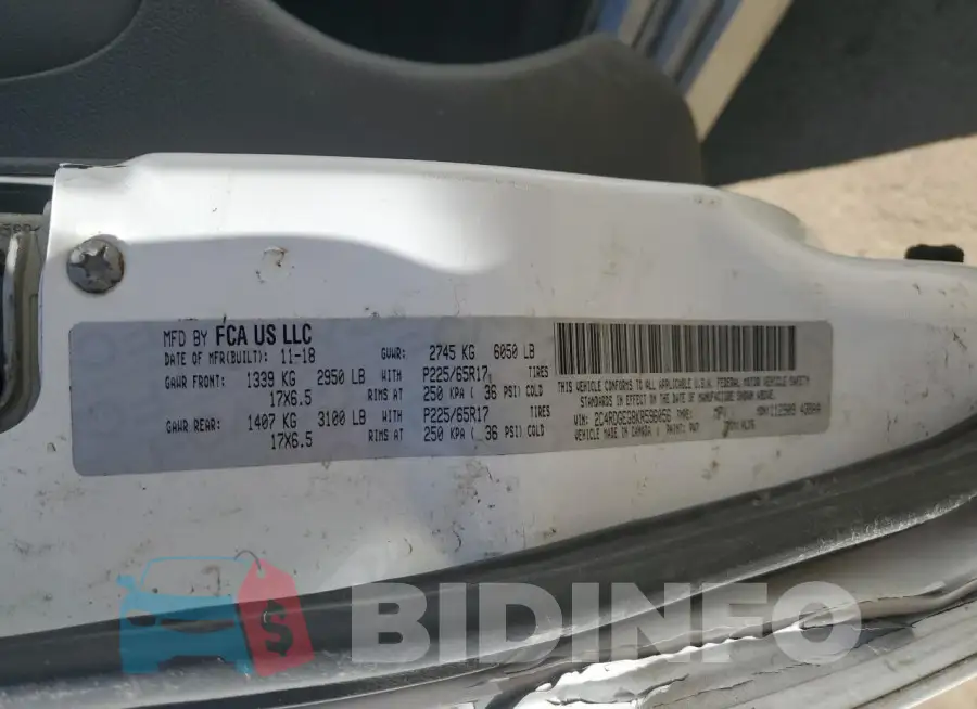 2C4RDGEG8KR596056 Photo# 13