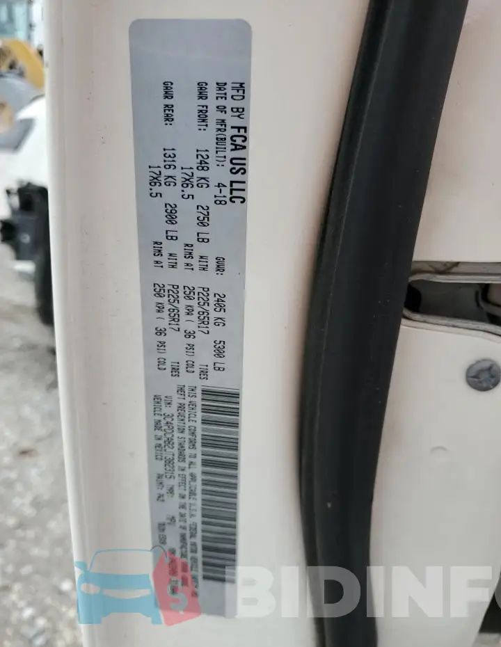 3C4PDCAB2JT382315 Photo# 14