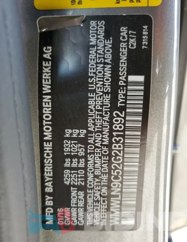 WMWLN9C52G2B31892 Photo# 12