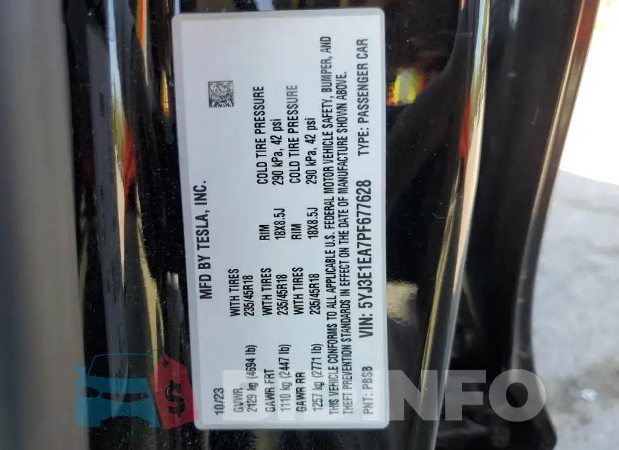 5YJ3E1EA7PF677628 Photo# 12