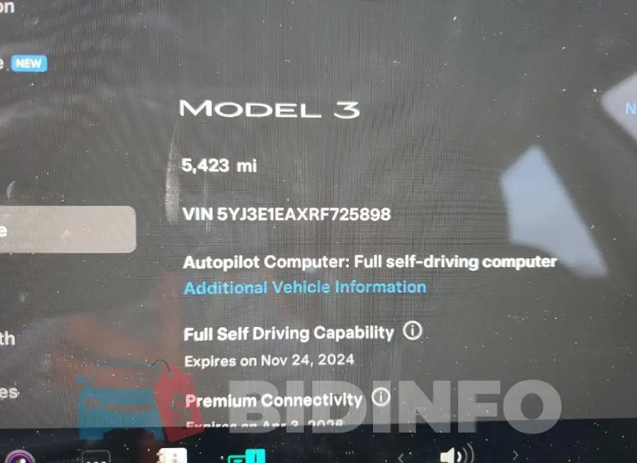 5YJ3E1EAXRF725898 Photo# 9