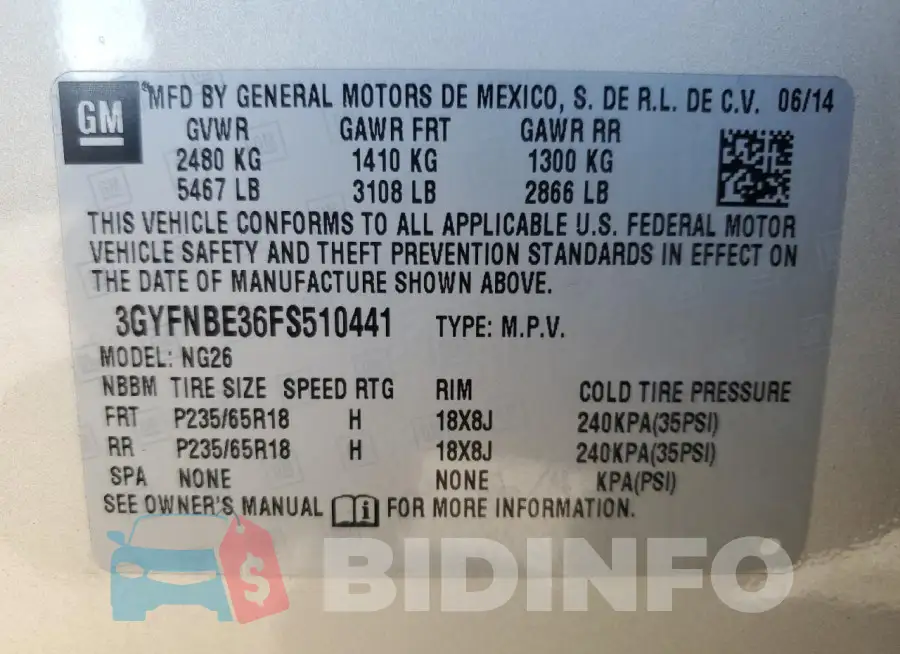 3GYFNBE36FS510441 Photo# 13