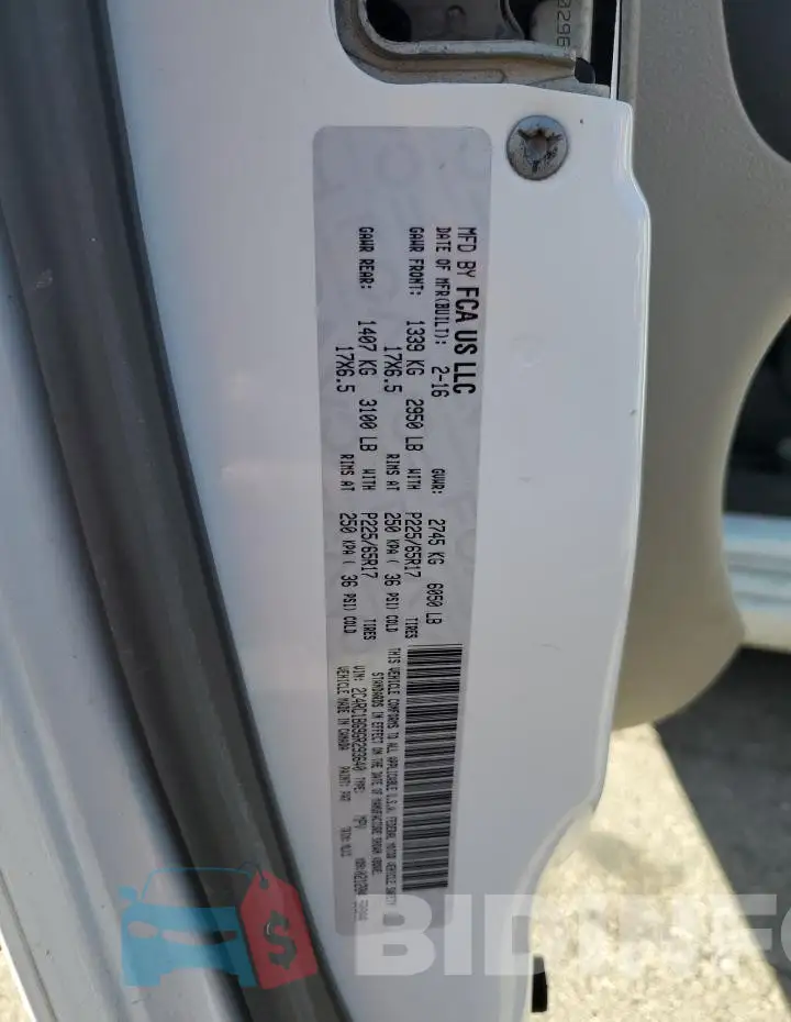 2C4RC1BG9GR293640 Photo# 13