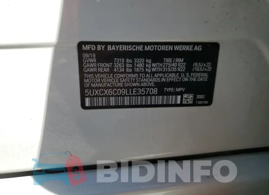 5UXCX6C09LLE35708 Photo# 13