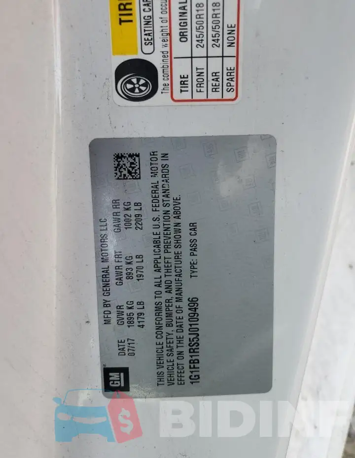 1G1FB1RS5J0109496 Photo# 12