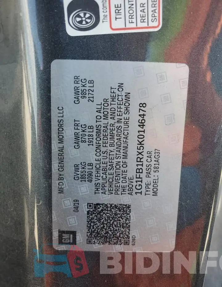 1G1FB1RX5K0146478 Photo# 12