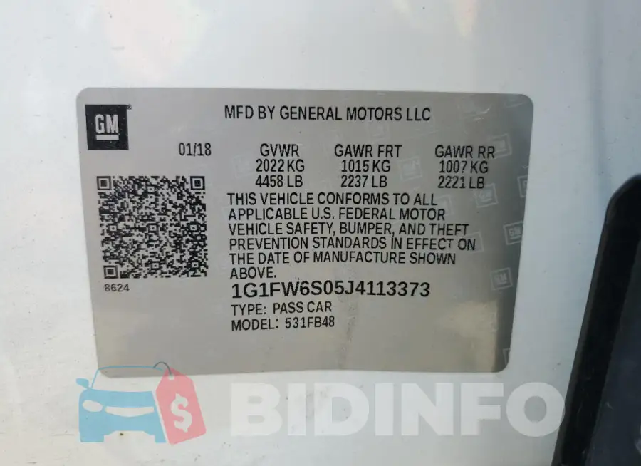 1G1FW6S05J4113373 Photo# 13
