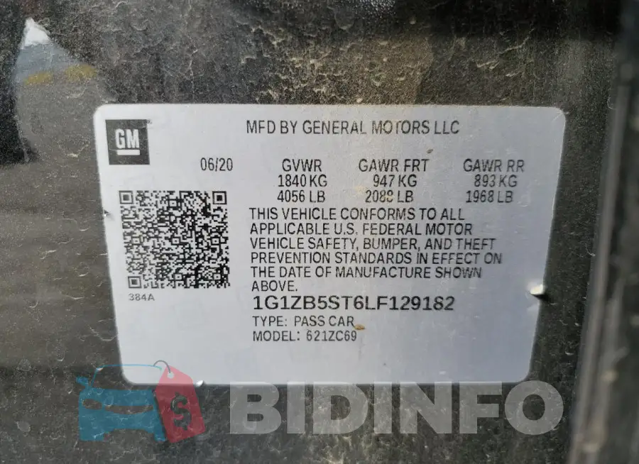 1G1ZB5ST6LF129182 Photo# 12