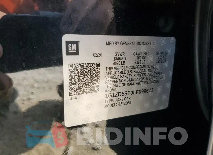 1G1ZD5ST0LF099672 Photo# 12