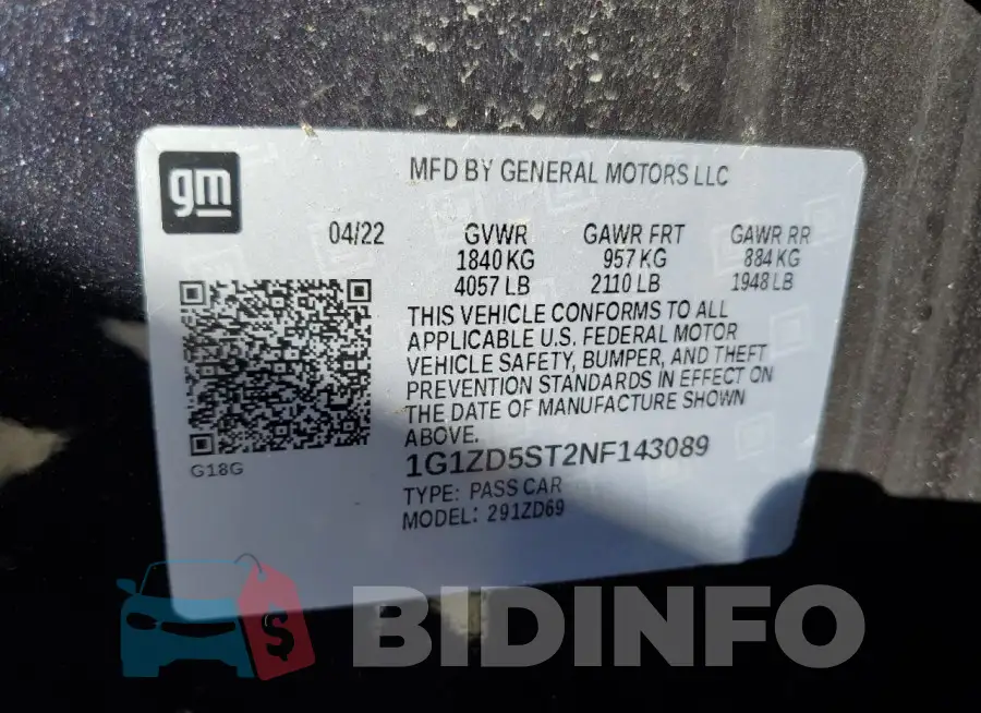 1G1ZD5ST2NF143089 Photo# 12