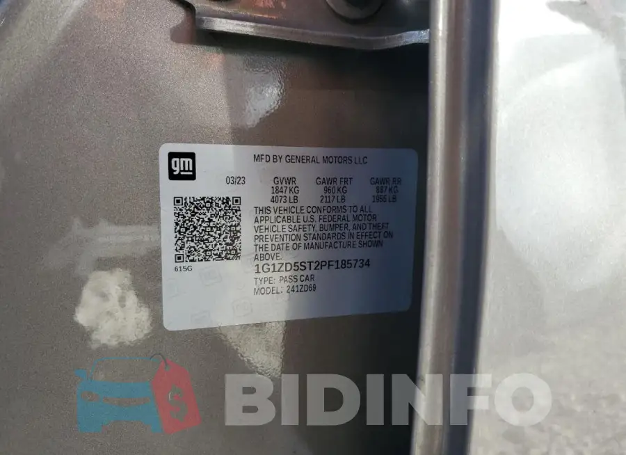 1G1ZD5ST2PF185734 Photo# 12