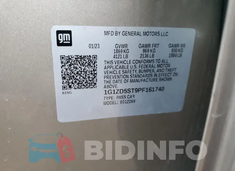 1G1ZD5ST9PF161740 Photo# 12