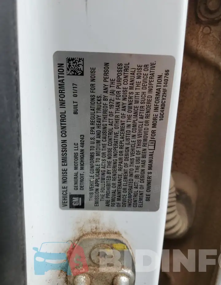 1GC4K0CY2HF140766 Photo# 13