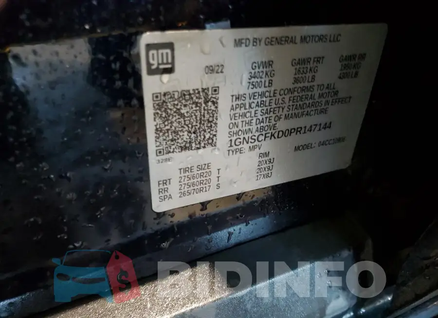1GNSCFKD0PR147144 Photo# 14