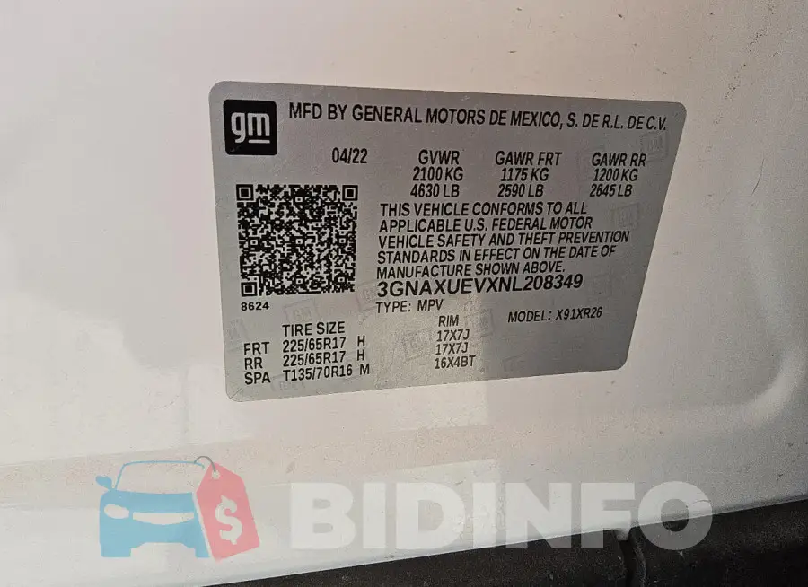 3GNAXUEVXNL208349 Photo# 13