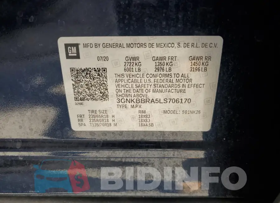 3GNKBBRA5LS706170 Photo# 13